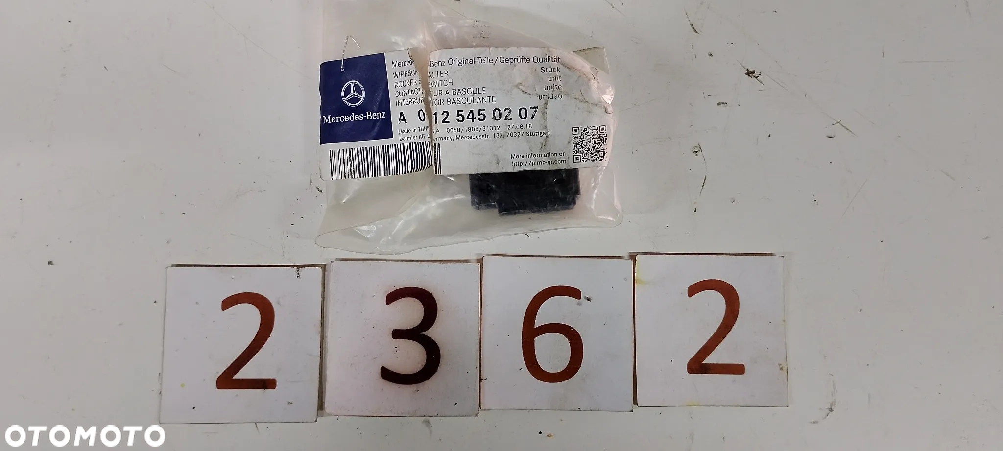 Przełącznik włącznik klawisz Mercedes Actros Atego Axor A 0125450207 - 3