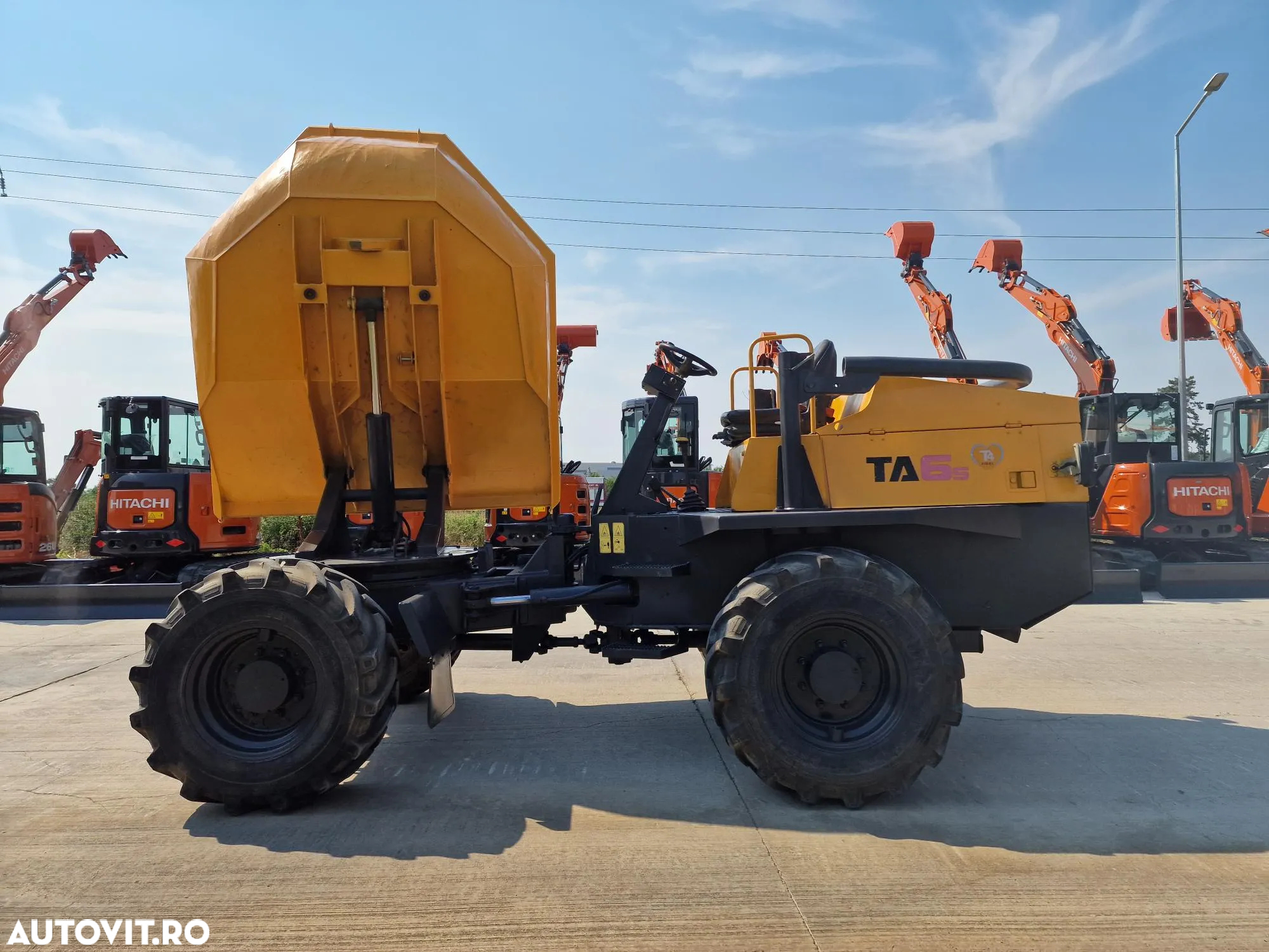 Alta DUMPER 6t TEREX, 4mc, 6t, basc LATERALA,  2.068h, 16900 EUR+tva, motor JCB 75CP, transmisie 4x4, produs in Anglia, Anvelope 90% bune, posiblitate leasing, CONDITIE FOARTE BUNA-PROMOTIE 16.900 EUR+Tva - 38
