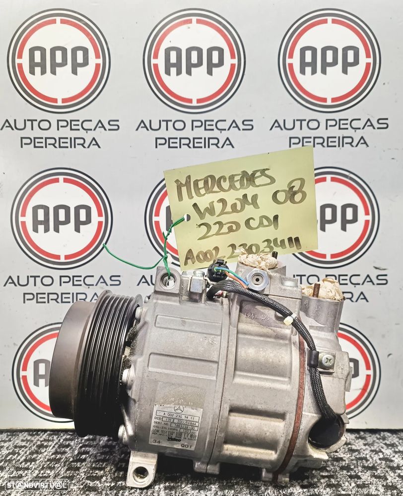 Compressor ar condicionado Mercedes W204 de 2008, 220 cdi, ref: A0022303411. - 1