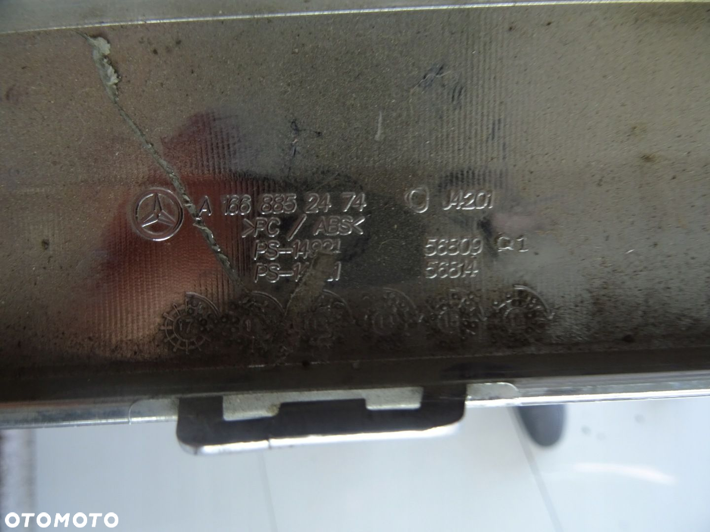 LISTWA ZDERZAKA TYŁ CHROM MERCEDES GLE W166 OE - 9