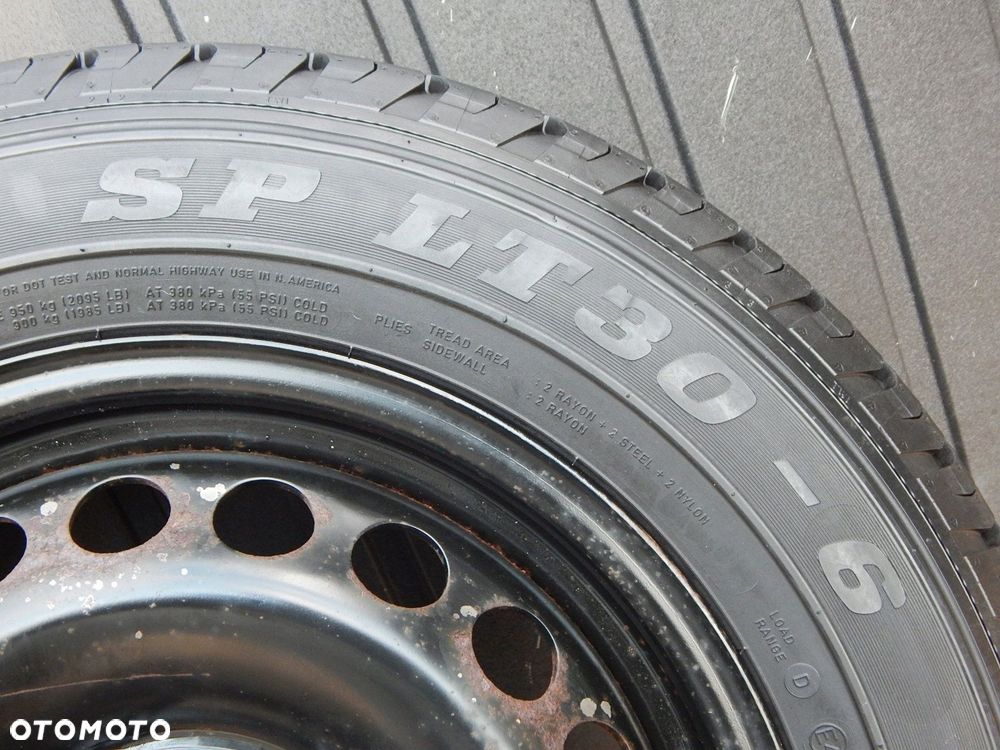 vw t5 felga stalowa koło zapasowe dunlop 215/65 r16 bieżnik 8.47 - 2