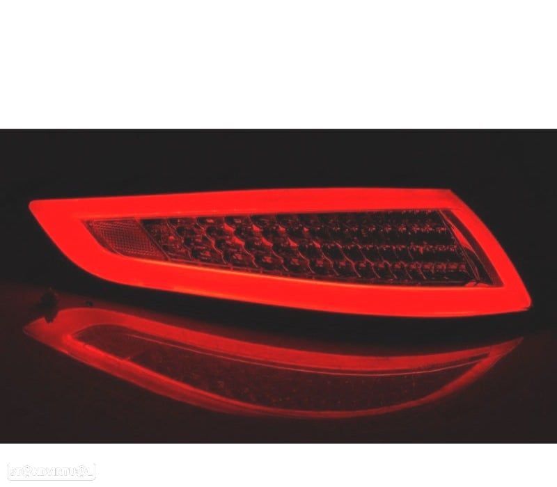 CONJUNTO DE FAROLINS PARA PORSCHE 911 997 04-09 LED BAR DINÂMICOS VERMELHO FUMADOS - 3
