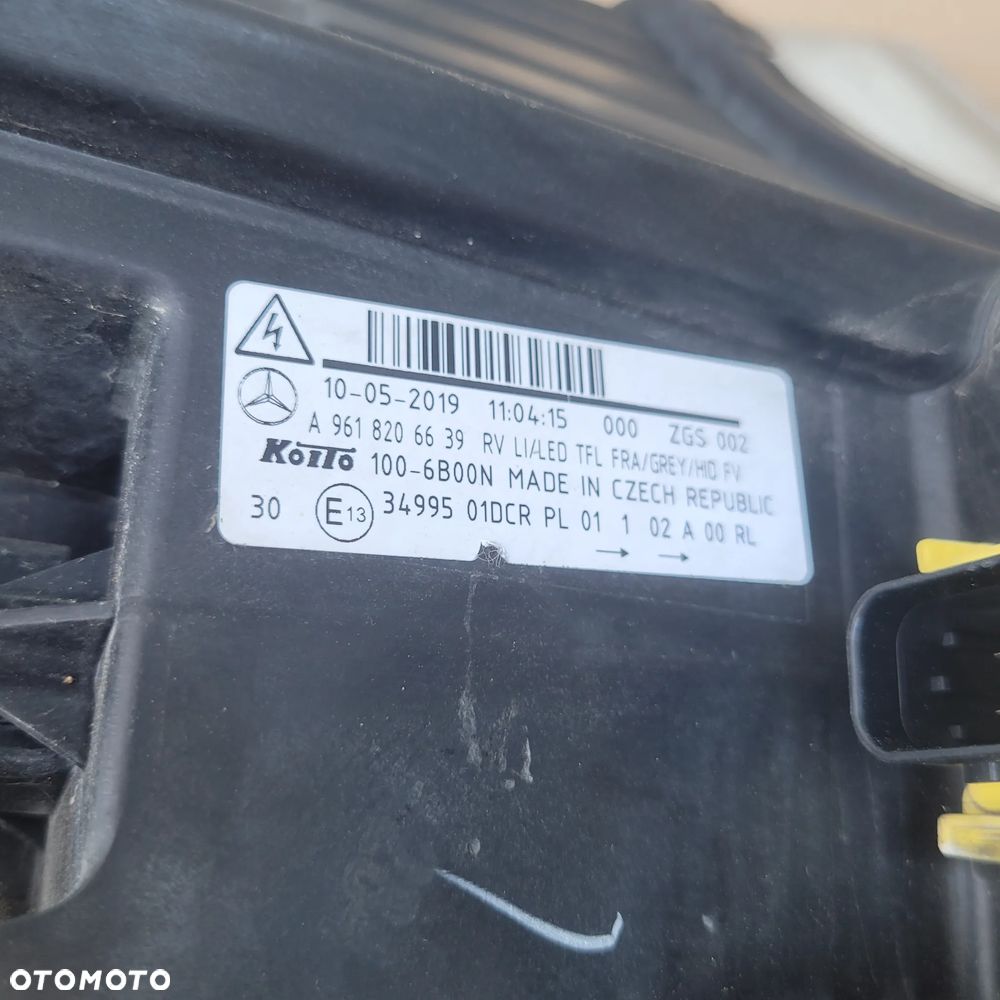 LAMPA XENON MERCEDES ACTROS XENON LED A96182O6639 LH - 3