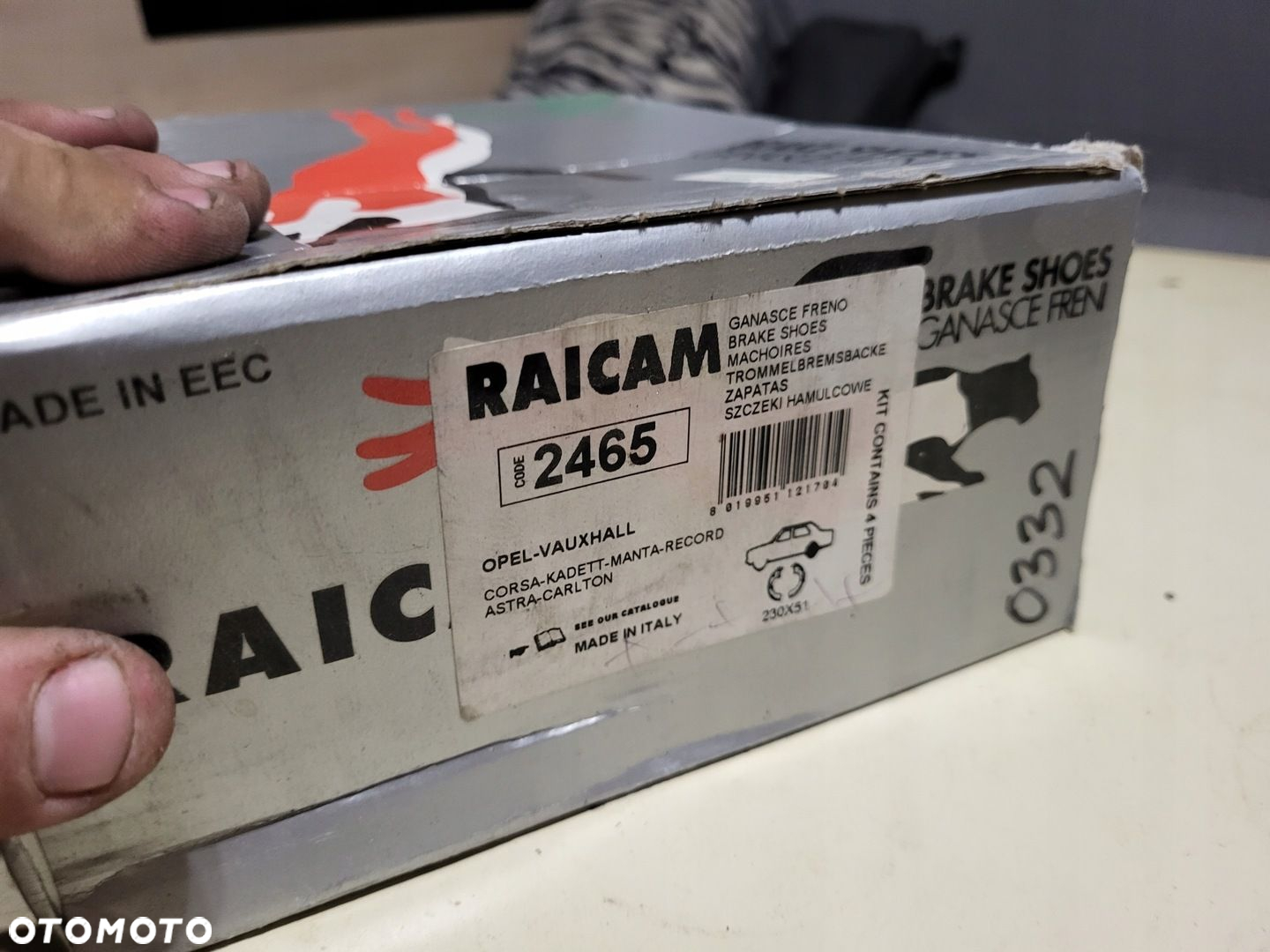 KR SZCZĘKI TYŁ KADETt D E CORSA B RAICAM 2465 - 2