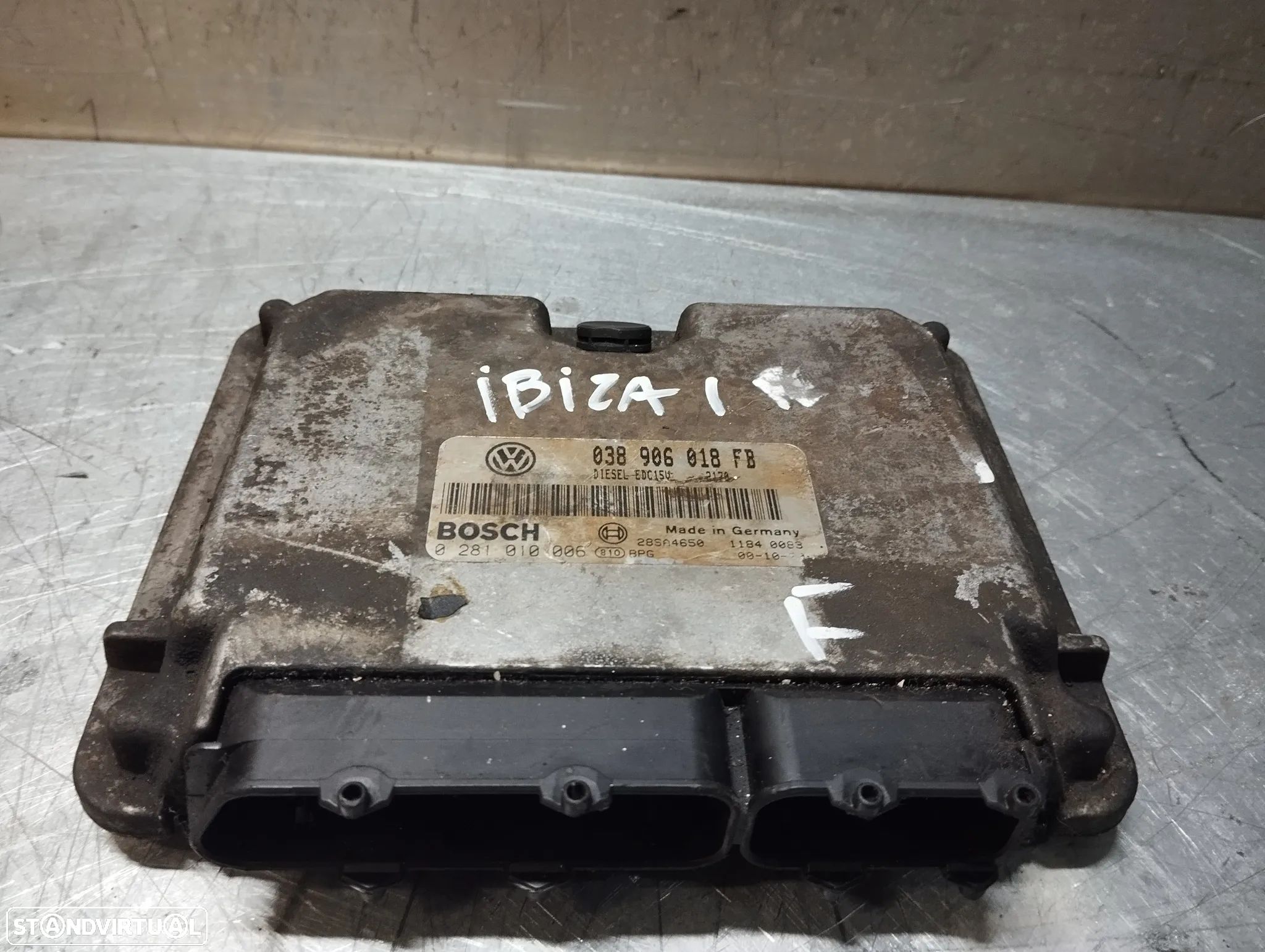 CENTRALINA DO MOTOR SEAT IBIZA 6K2 1.9TDI REF. 038906018FB 0281010006 EDC15V - 1