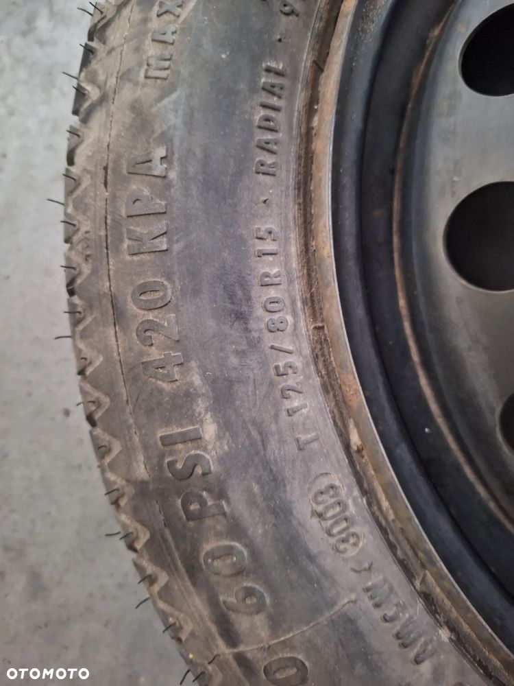 Koło dojazdowe Dojazdówka CONTINENTAL 15 4x98 Fiat / Lancia/ Alfa 125/80R15  1010483 - 5