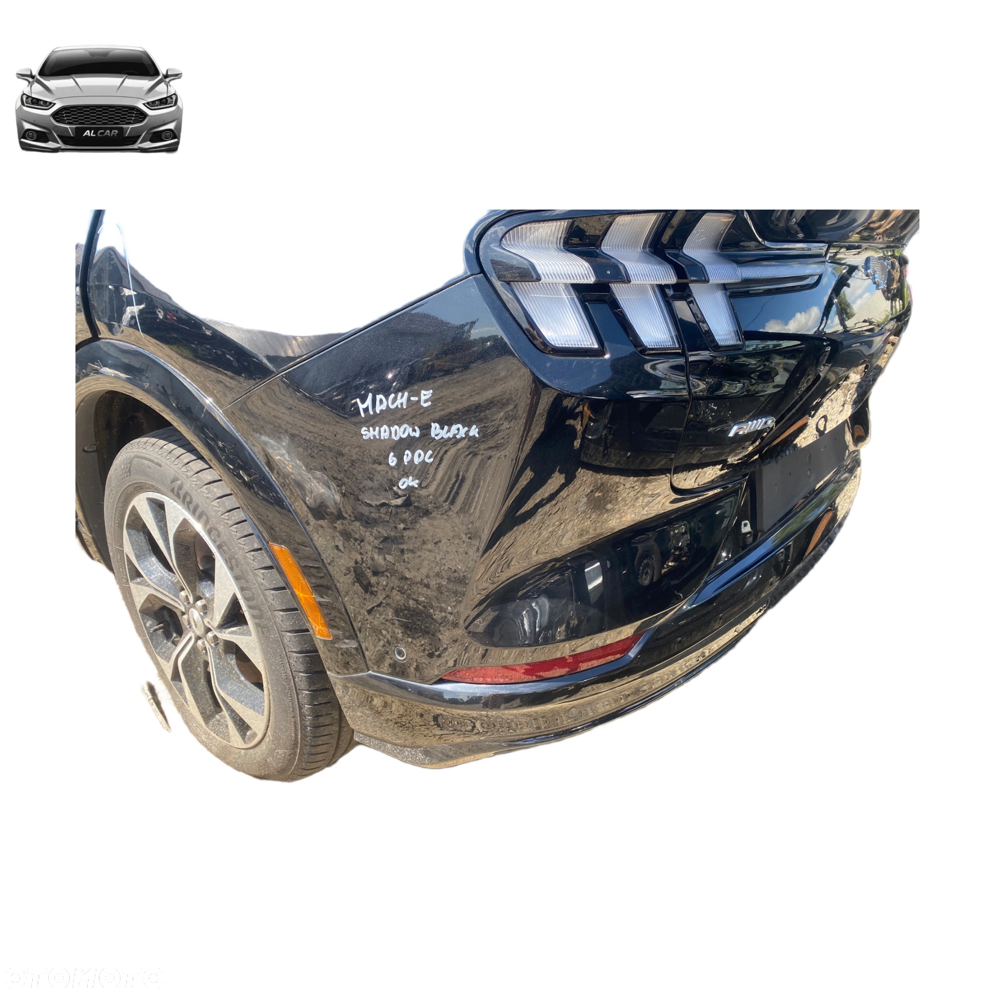 ZDERZAK TYŁ FORD MUSTANG MACH-E SHADOW BLACK 6 PDC - 2