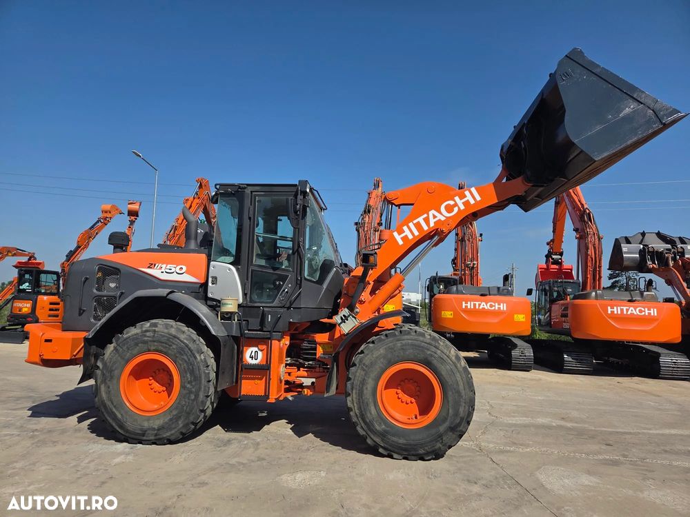 Hitachi ZW150-6, 2018, 5.304h, 21.348km, cupa 2,5mc, Masa 14 tone, cupla rapida, anv Michelin 80% ok, cantar, camera spate masalier, FULL OPTION, filtru suplimentar, Aer cond, rulat in Germania, posibilitate leasing, STARE FOARTE BUNA-PROMOTIE 69.900 EUR+Tva - 6
