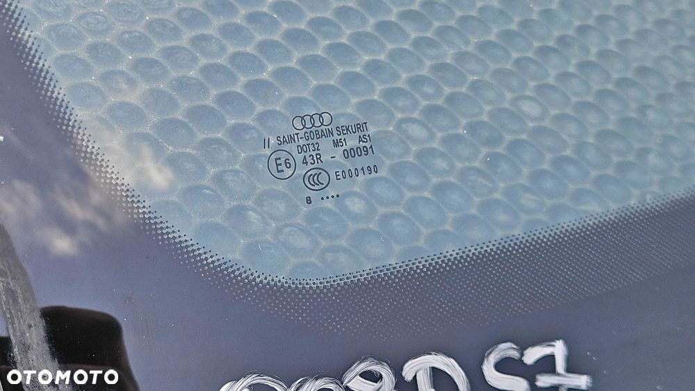 Szyba Przód Przednia Czołowa Audi A4 B6 B7 Sedan Kombi E6 DOT32 M51 AS1 43R-00091 E000190 Saint-Gobain Sekurit - 3