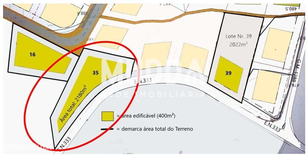 Lote para construção, Cambra, Vouzela - Grande imagem: 2/4