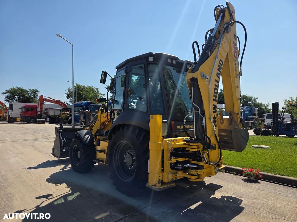 New Holland EX DEMO, 184h, B100D, FULL OPTION, 120CP, cutie automata POWERSHIFT, brat excavare extensibil cu inst picon pe el, MICHELIN, cupa multifunctionala 4x1, FURCI, Aer cond, Certificat CE, posibilitate leasing 4 ani-PROMOTIE 75.900 EUR+Tva - 10