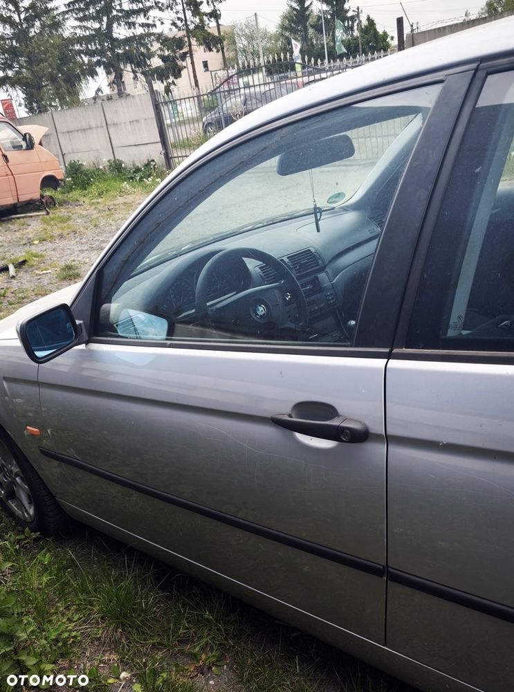 BMW 3 E46 COMPACT 02r DRZWI LEWY PRZÓD PRZEDNIE GOŁE 354/7 - 1