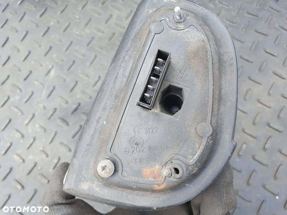 MERCEDES C W202 LUSTERKO ZEWNĘTRZNE LEWE ELEKTRYCZNE 5PIN SREBRNE 2028110198 - 4