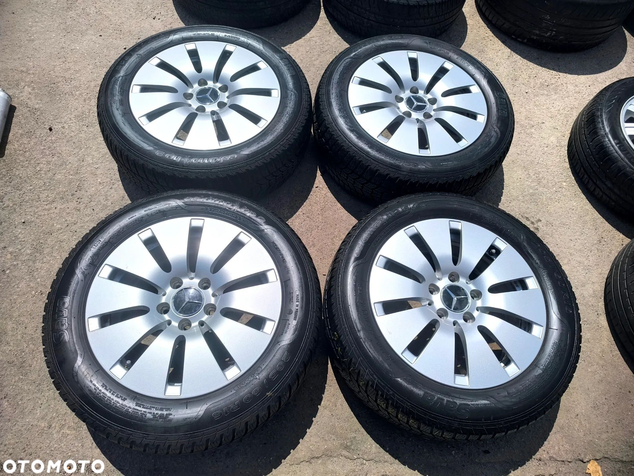 5x112 Alufelgi Felgi Aluminiowe Koła zimowe Zima 16 Mercedes A Klasa W176  W177 A177 CLA A117 B Klasa W246 W247 VITO V-KLASA C Klasa W204 W205 205/60 Alu-Rad Legnica 5mm - 1