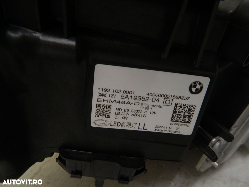 Far dreapta BMW Seria 4 / M4 G22 / G23 / G26 Full LED, 2021, 2022, 2023,  cod origine 5A19352-04. - 7