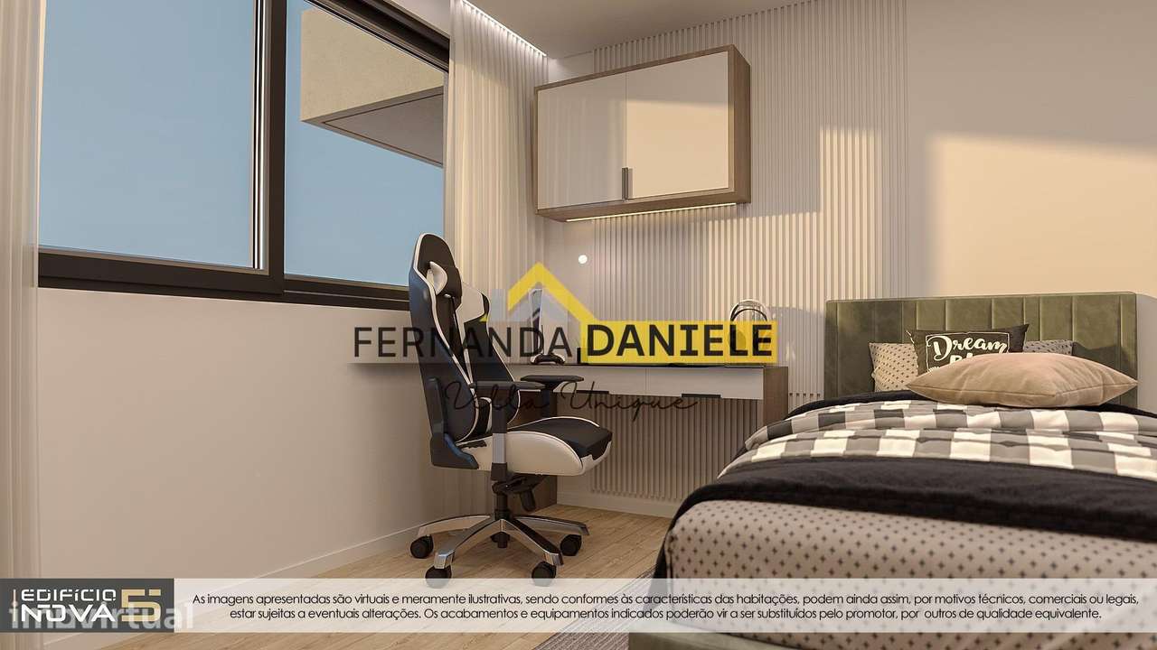 Novo Apartamento T1+1 em São João da Madeira. - Grande imagem: 4/34
