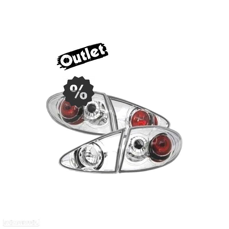 R146038C1 FAROLINS TRASEIROS ALFA ROMEO 147 FUNDO CROMADO - 1