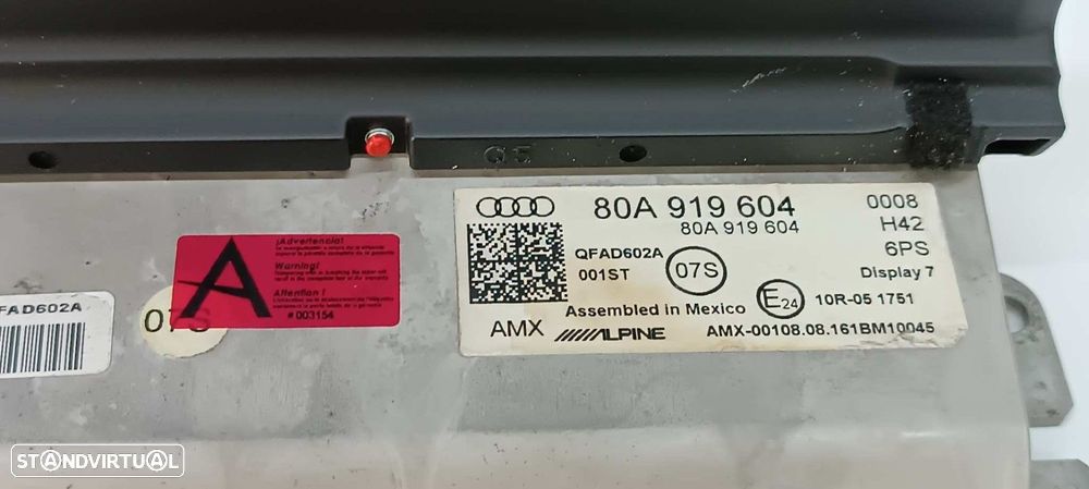 TELA/ECRÃ MULTIFUNÇÕES AUDI Q5 (FYB) S LINE QUATTRO - 2