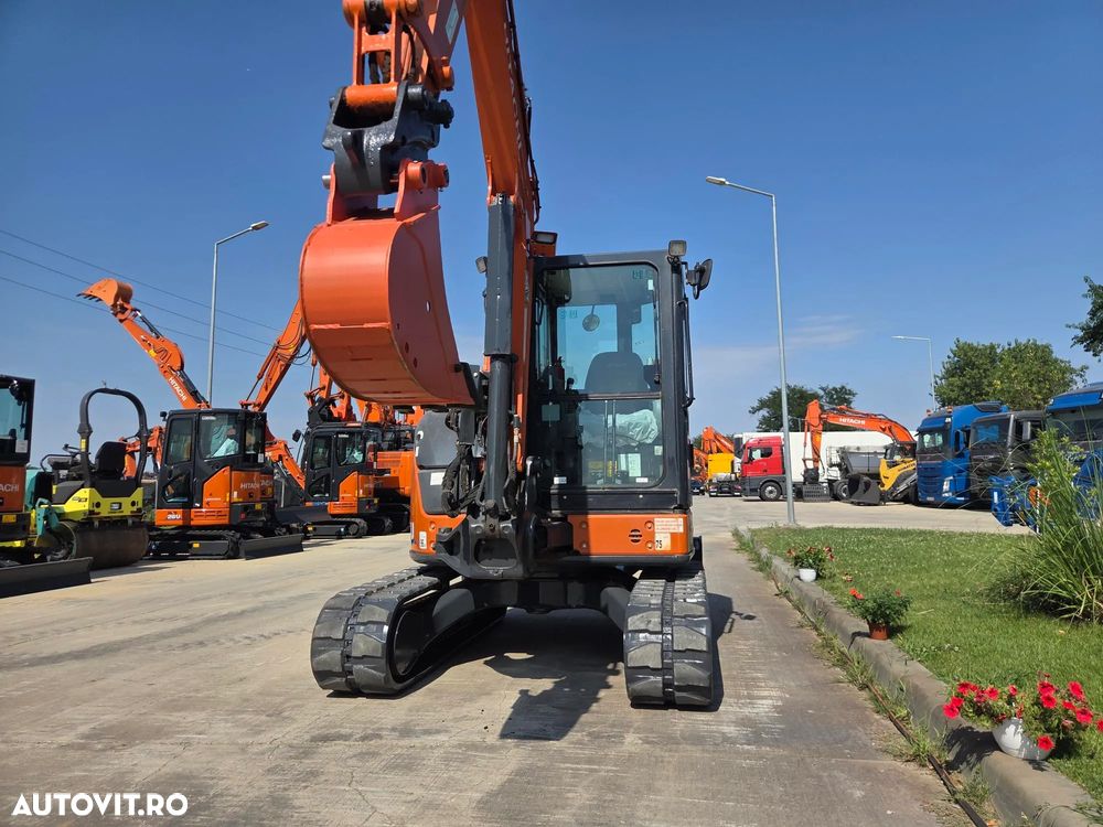 Hitachi ZX48U-6, 2023, 2.658t, 5 TONE, CUPLA RAPIDA+3 CUPE NOI, inst picon pe brate, lama nivelare, ad sapare 4m, ridica 3t, latime 2m, antifurt, aer cond, produs in JAPONIA, posibilitate leasing 4 ani, PROMOTIE 39.500 EUR+tva - 16