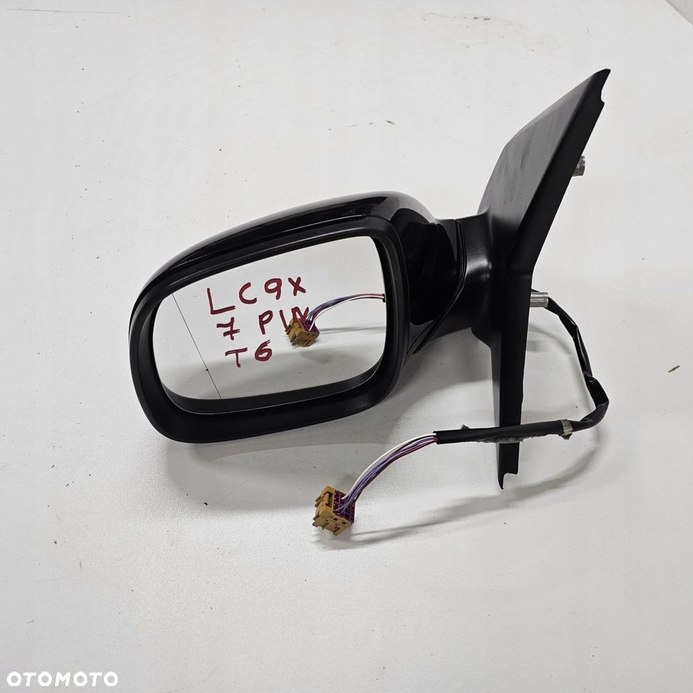 VW T6 lusterko zewnętrzne lewe LC9X CZARNE 7PIN - 1