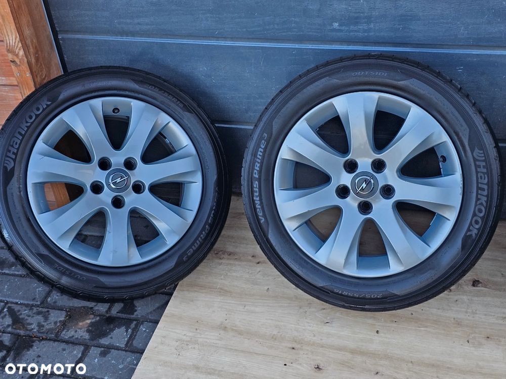 KOŁA FELGI ALUMINIOWE OPONY LETNIE OPEL ZAFIRA A ASTRA H VECTRA C SIGNUM MERIVA B 16 ' 5X110 ET37 - 3