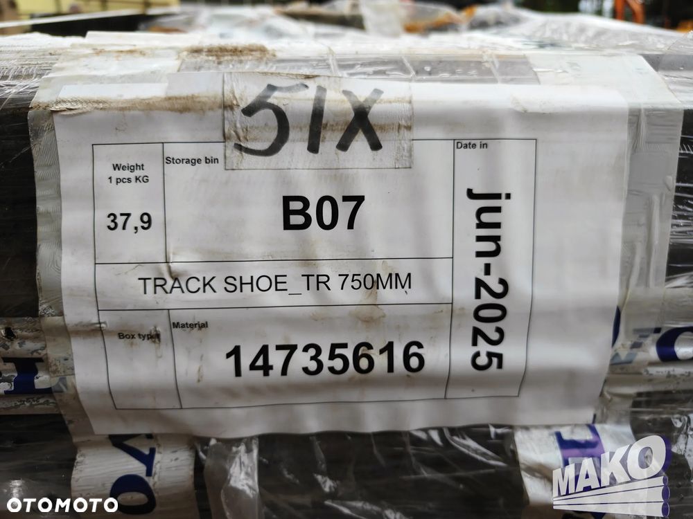 NOWE klepki płyty gąsienic Volvo 75cm 750mm - 3