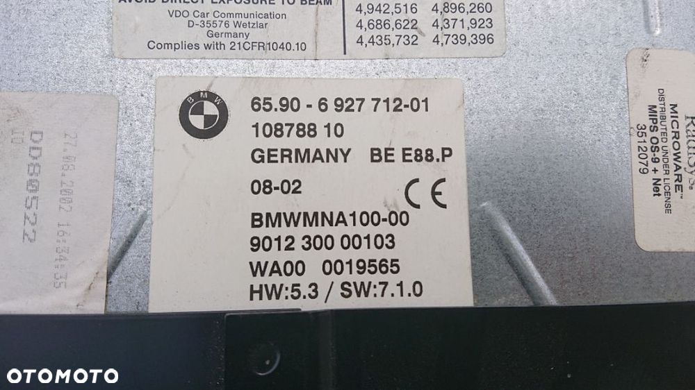 BMW E65 Czytnik Nawigacji 6927712 - 4