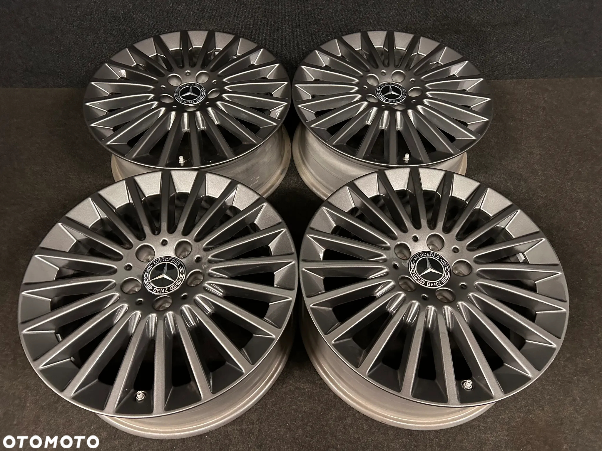 Alufelgi Mercedes C-Klasa W205, W204, E-Klasa W212, W213 17 cali 5x112 4szt. Ładne z czujnikami! - 4
