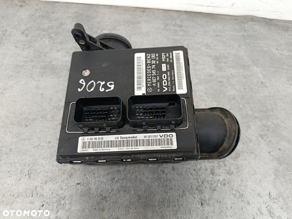 KOMPUTER, STEROWNIK MERCEDES-BENZ KLASA A W168 A0275457432  A1661402400 1.4 - 1