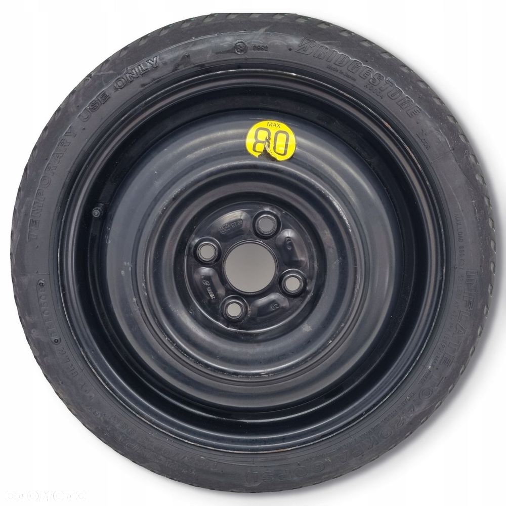 KOŁO DOJAZDOWE Toyota Yaris II dojazdówka 125/70 D15 R15 4x100 2150669 - 1