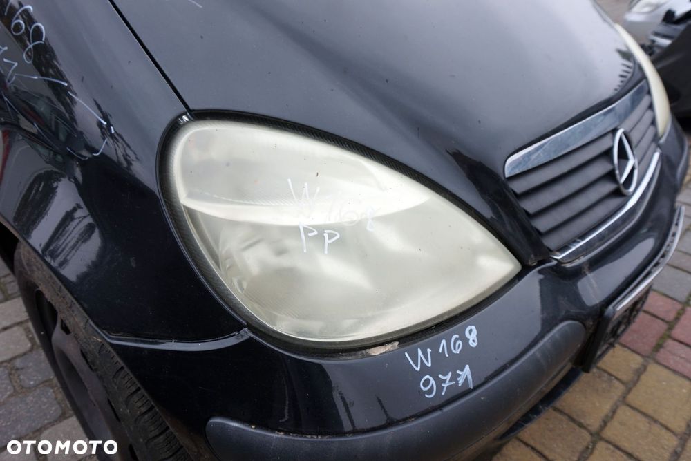 MASKA ZDERZAK BŁOTNIKI LAMPY A-KLASA W168 LIFT 971  MERCEDES 2001-2004 CZARNY PRZÓD KOMPLETNY - 14