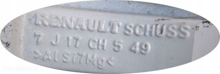 RENAULT SCENIC II FELGA ALUMINIOWA ALUFELGA 17" - 2