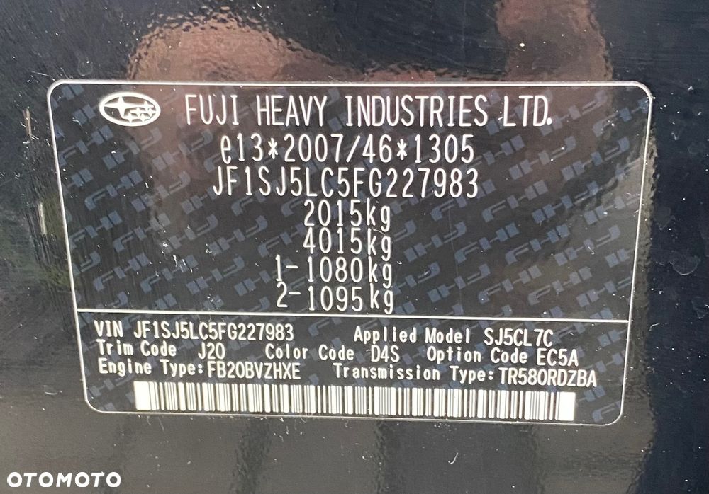 Subaru Forester 2.0i Exclusive Lineartronic EU6 - 19