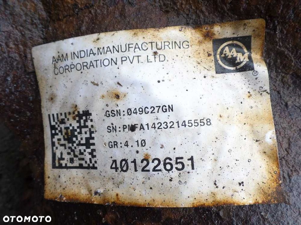DAF LF 45 55 EURO 5 DYFER MOST TYL 4.10 41/10 4/10 17.5 6 SZPILEK 08r - 5
