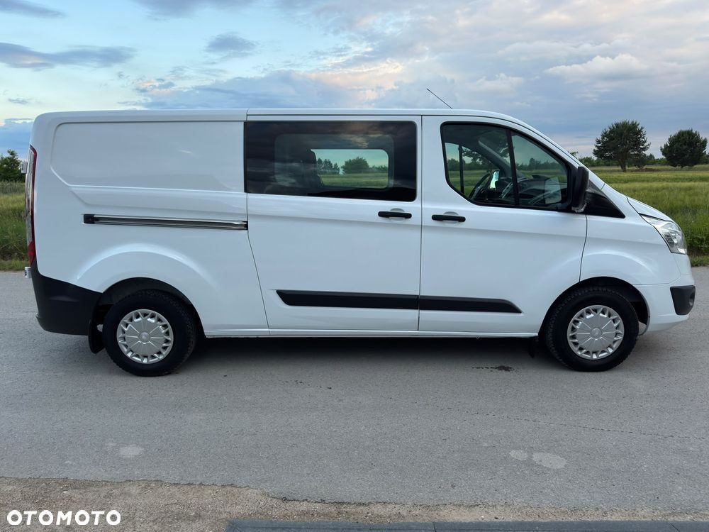 Ford TRANSIT CUSTOM LONG L2H1 Klima Elektryka Dubel Kabina 6os. Tempomat Brygadówka Serwis - 4