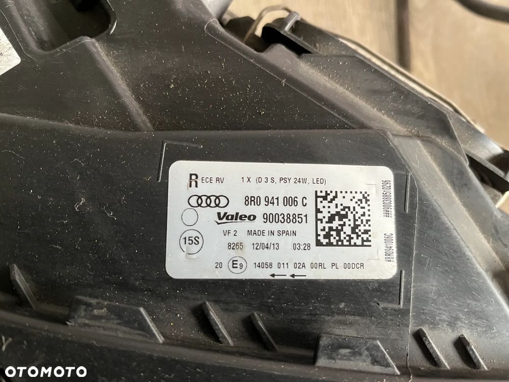 Q5 8R LIFT LAMPA PRAWA LEWA EU PRAWY LEWY PRZÓD PRZEDNIA XENON Z MODUŁAMI 8R0941006 C 8R0941005 C - 4