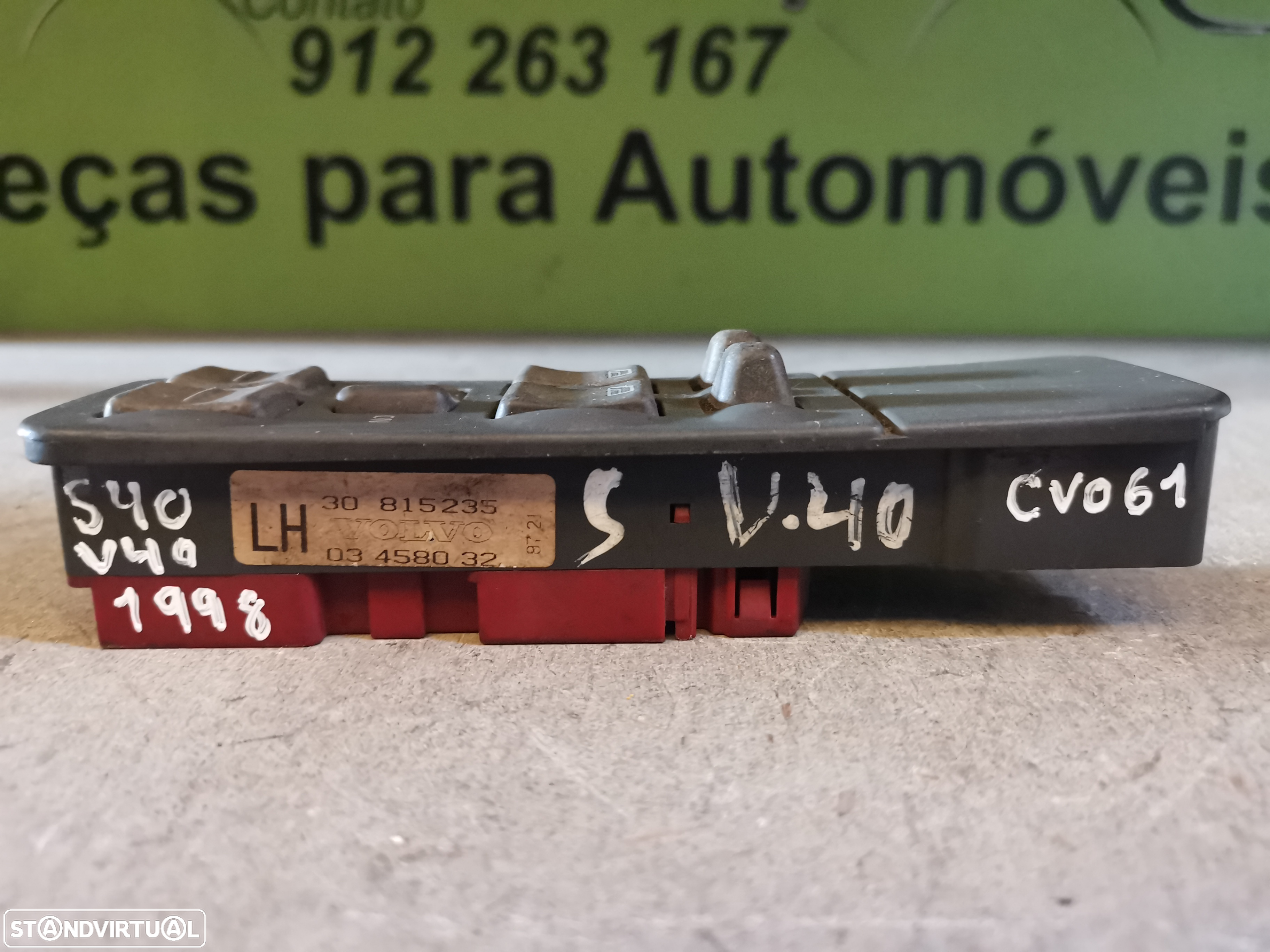 VOLVO V40 S40 COMANDO VIDROS ELÉCTRICOS - CV061 - 3