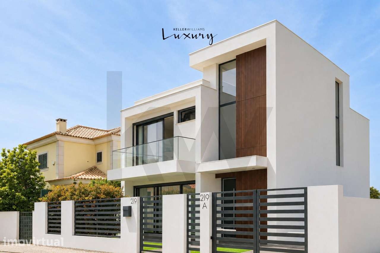 MORADIA T3 + 1 COM PISCINA E JARDIM, DESIGN CONTEMPORÂNEO, PÉ-DIREITO - Grande imagem: 2/38