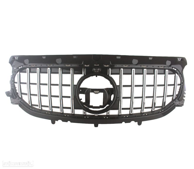 GRELHA FRONTAL MERCEDES GLA H247 AMG 20- LOOK GT PRATEADA - 1