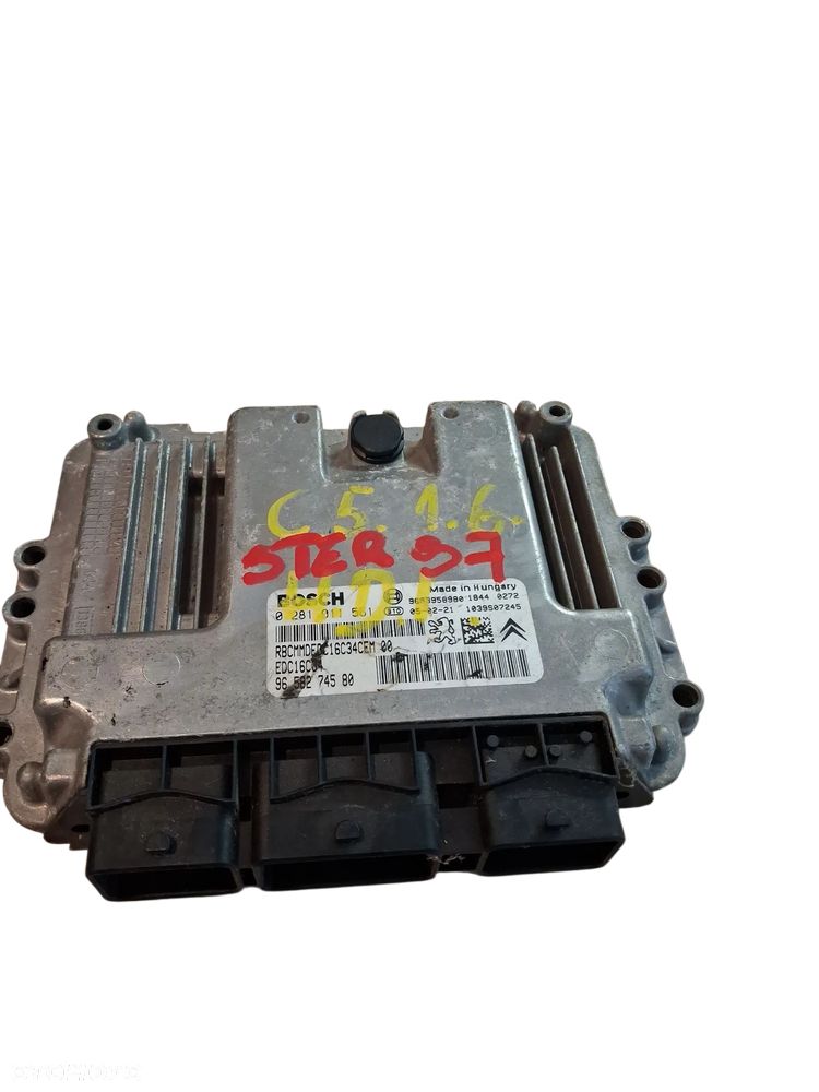 Sterownik KOMPUTER SILNIKA ECU PUEGOT CITROEN 9658274580 - 1