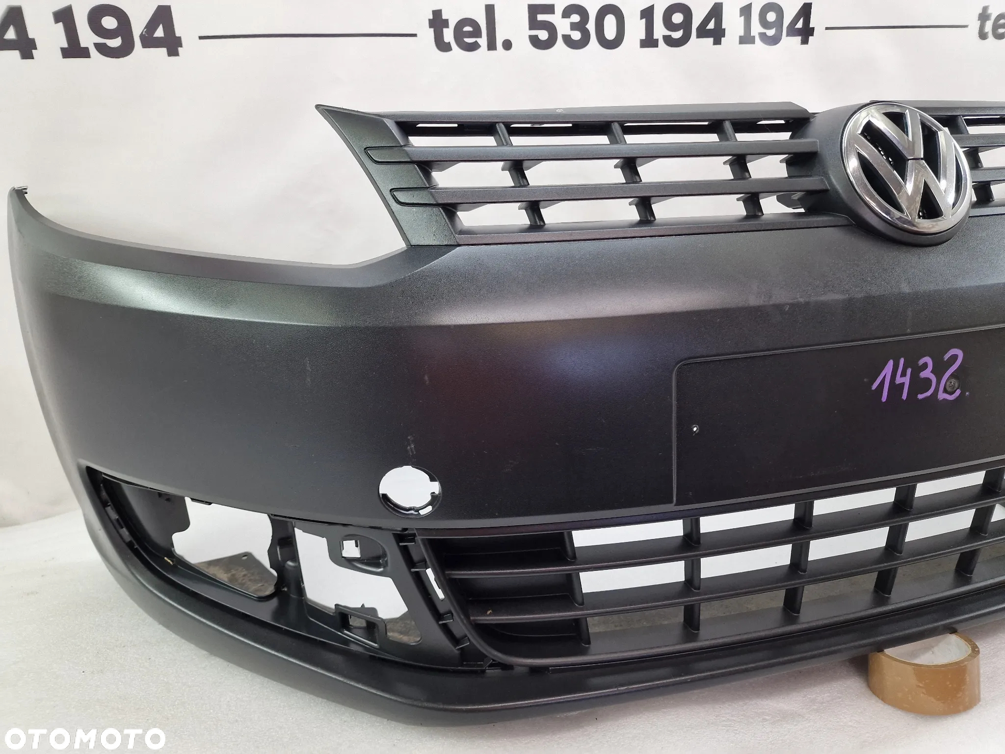 VW CADDY 2K5 10- ZDERZAK PRZEDNI PRZÓD W STRUKTURZE , NR 2K5807221A , NR 2K5807221A , NR AUKCJI NZ1432 - 12