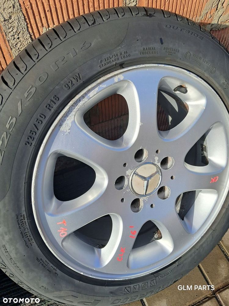 mercedes-benz clk w209 felgi aluminiowe 16" koła lato pirelli - 14