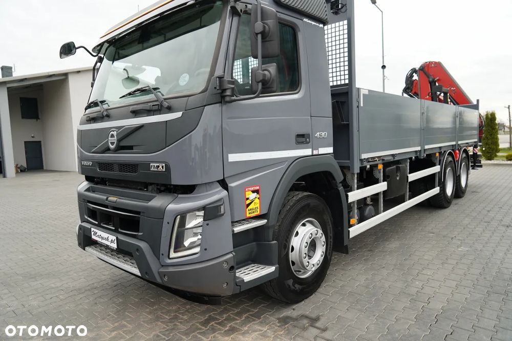 Volvo FHX 430 / SKRZYNIOWY- 7,15 M / HDS HYVA HC-183 / ROTATOR / WIDŁY DO PALET / PILOT - 21