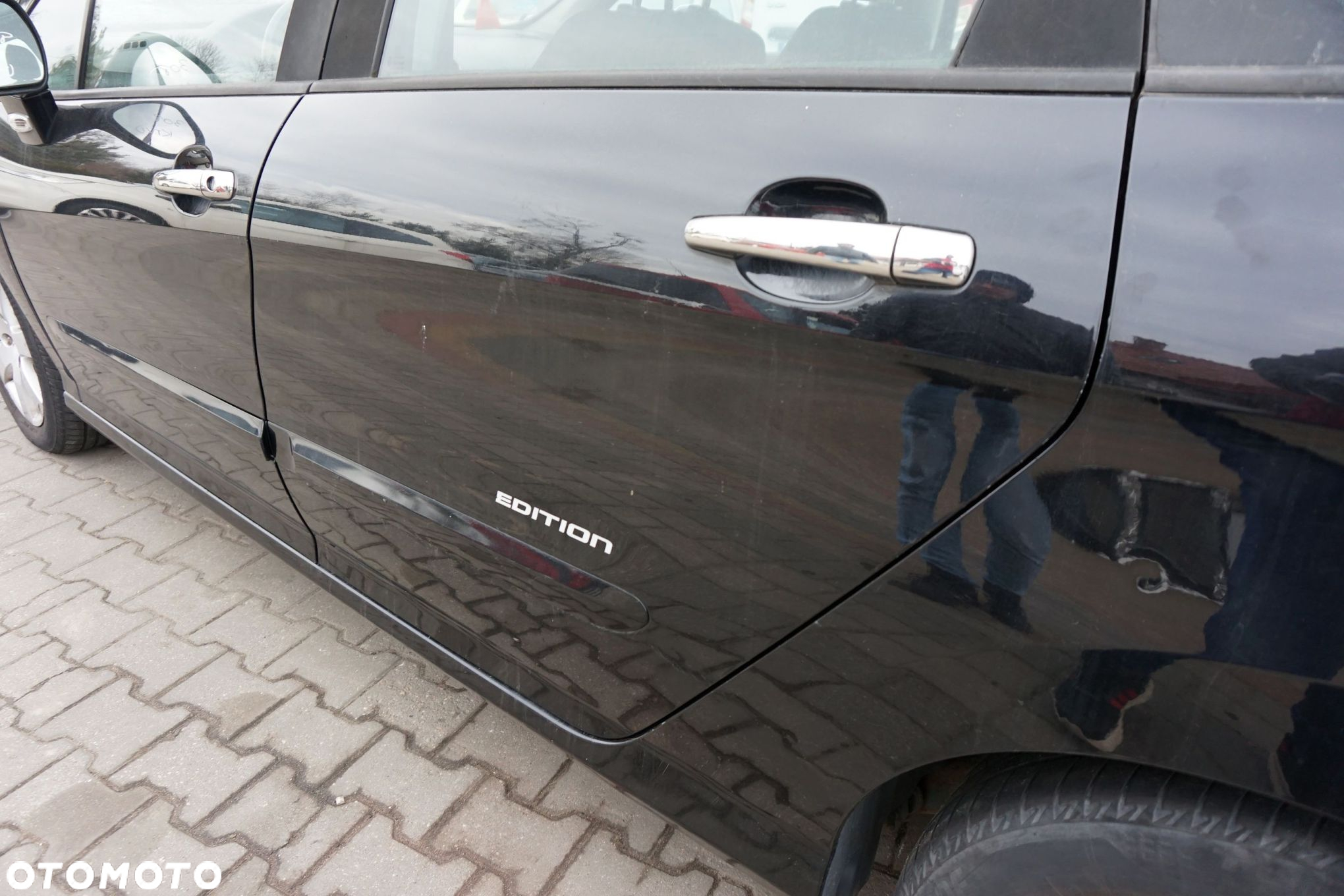 DRZWI TYLNE LEWE 308 I T7 SW KOMBI KTVD  CZARNY PEUGEOT 2007-2011 - 4