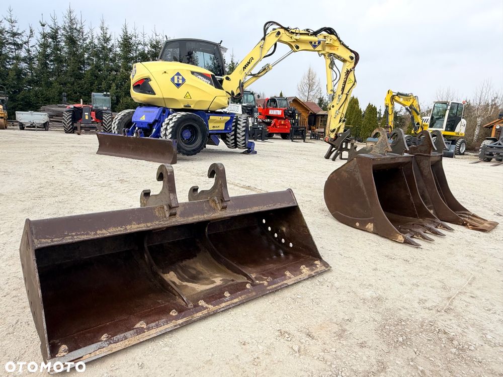 Mecalac Koparka 14 ton MECALAC 15 MWR koparko-ładowarka 3 łyżki widły 1 wł Centr.smarowanie Opony na BLIŹNIAKU 80%Camso ładowarka 714 12MTX 4x4 skrętne KLIMA kabina Premium silnik 146KM DEUTZ szybka 35km/h - 19