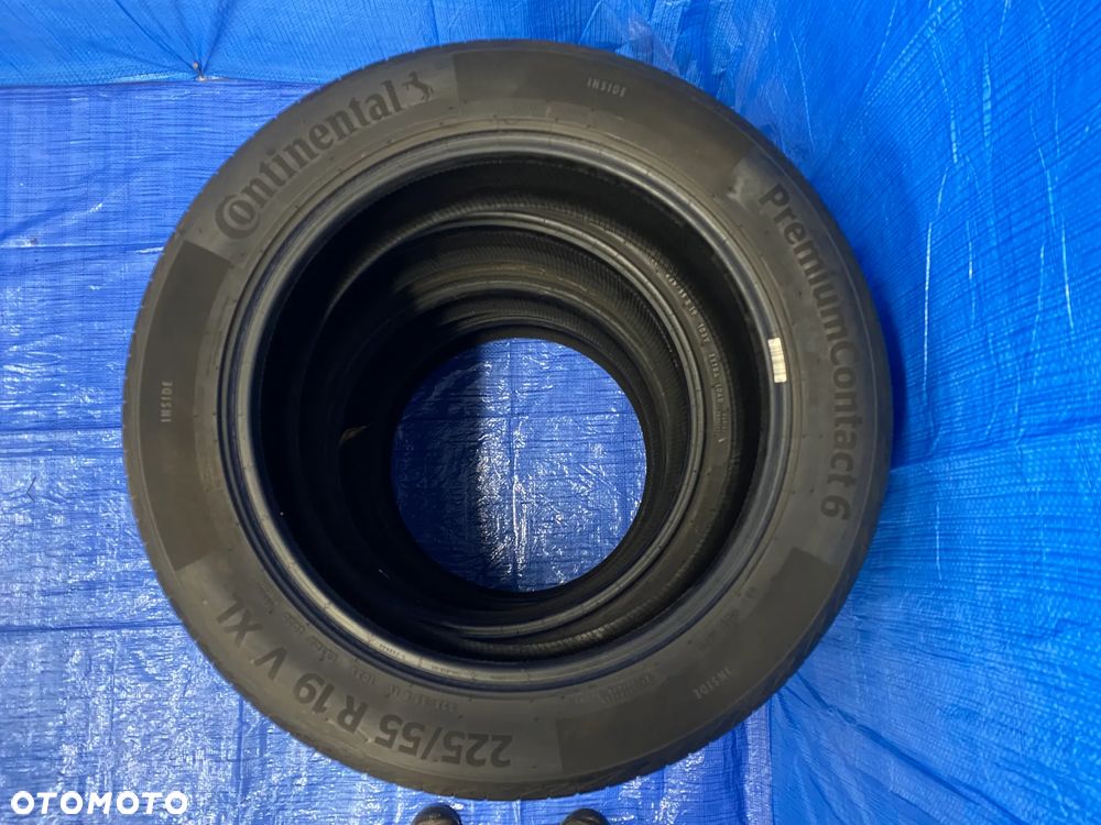OPONA 19 OPONY LETNIE LATO KOMPLET OPON 4SZT CONTINENTAL PREMIUM CONTACT 6 225/55R19 103V XL BIEŻNIK 5,8mm - 6