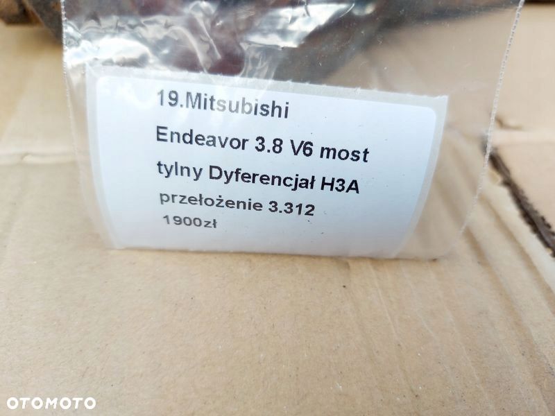 mitsubishi endeavor 3.8 v6 most tył tylny dyferencjał h3a 3.312 - 4