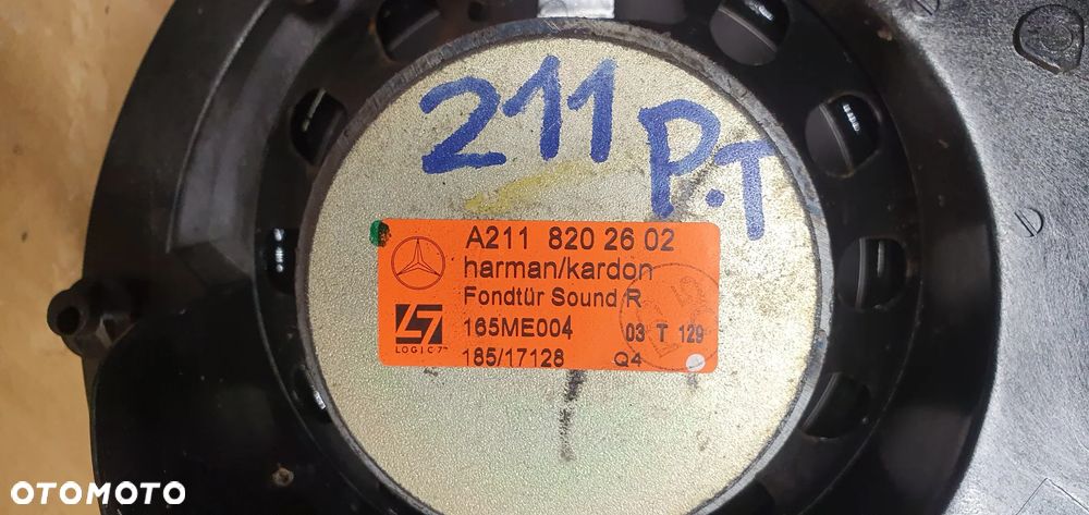 Głośnik drzwi lewy prawy przód tył wzmacniacz HARMAN KARDON Mercedes E-Klasa W211 A2118274542 - 10