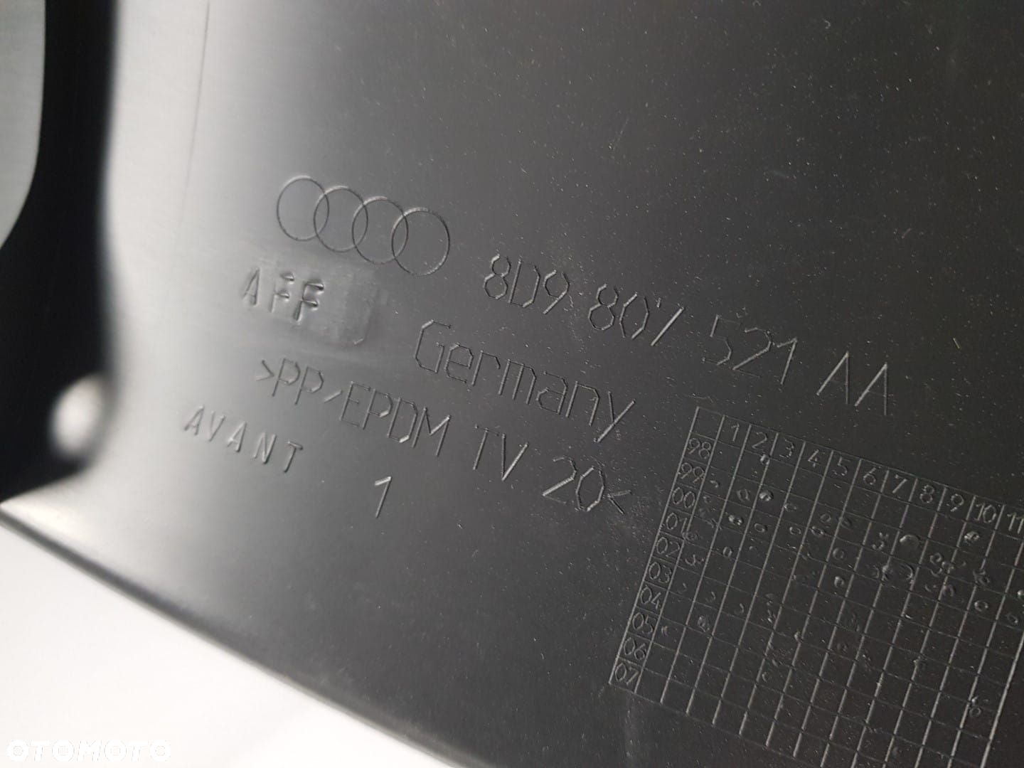 AUDI A4 B5 KOMBI LIFT 99-01 SPOJLER ZDERZAKA TYLNEGO TYŁ  8D9807521AA NOWY - 6