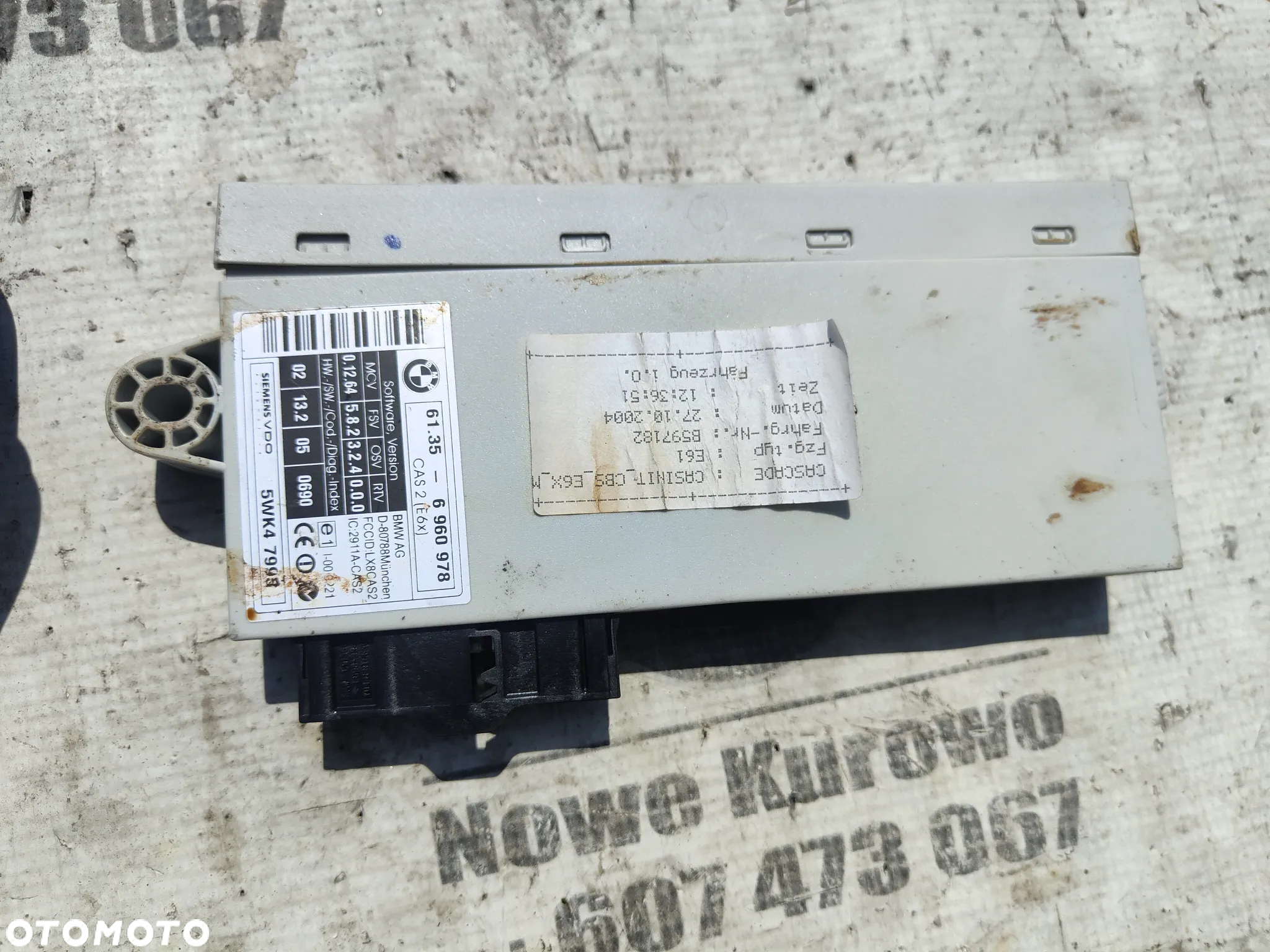 BMW E60 E61 3.0d 2.5d Komputer silnika Zestaw startowy 7796637 - 4